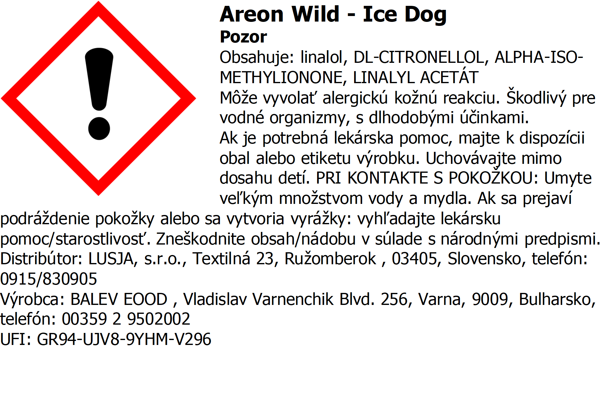 Areon Wild - Ice Dog – Obrázok 2