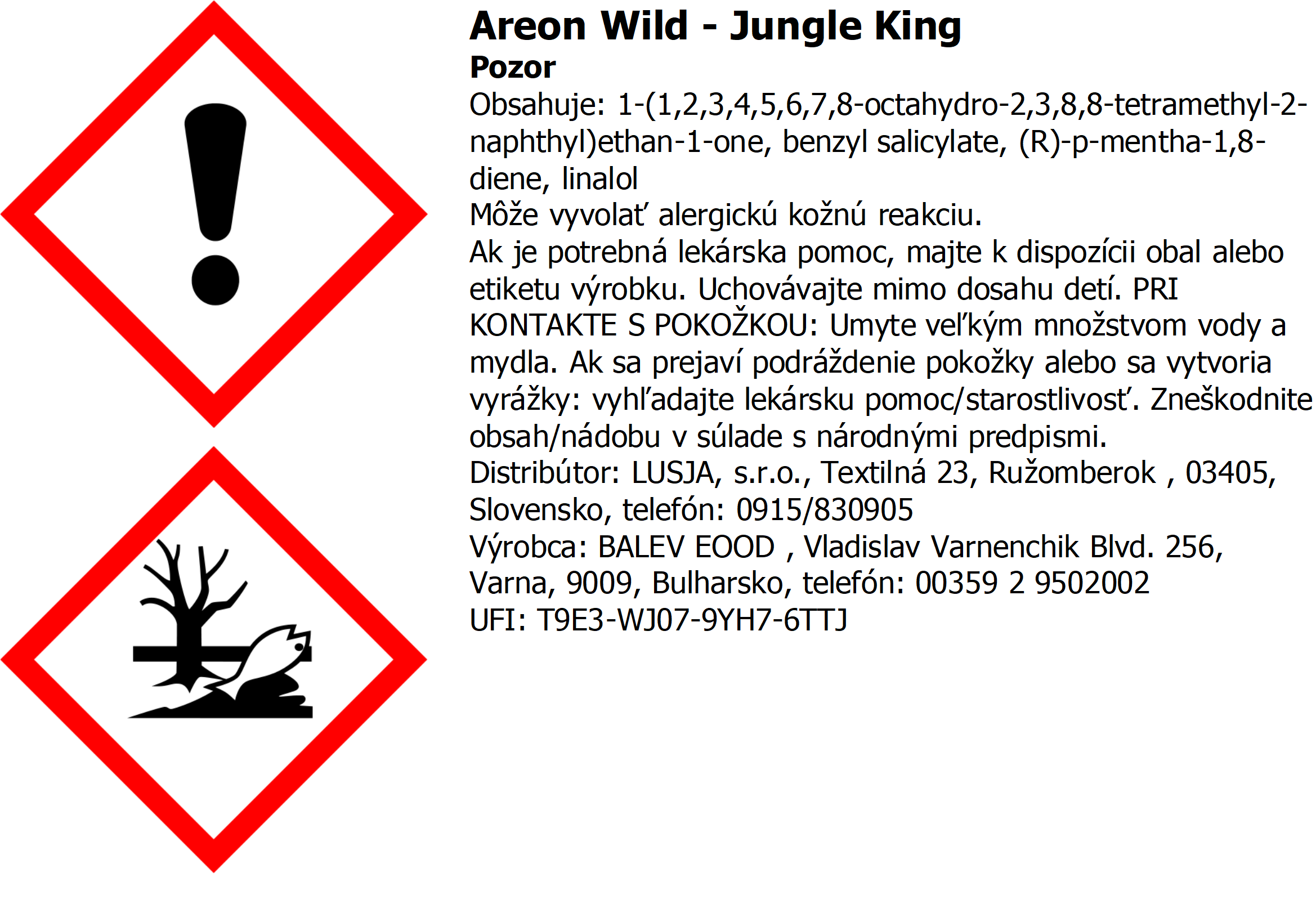 Areon Wild -Jungle King – Obrázok 3