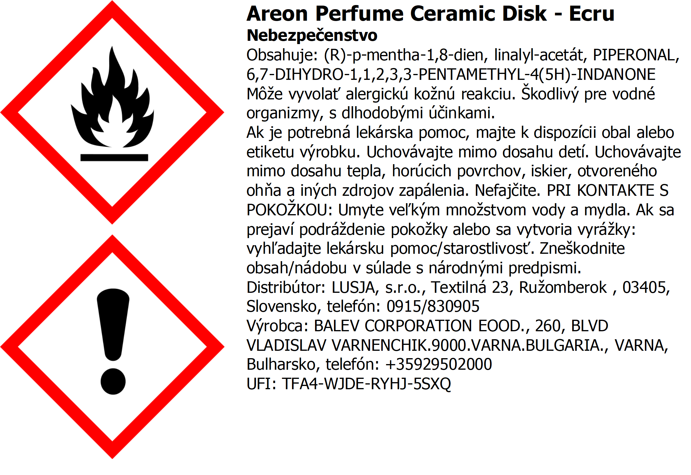 Keramický disk AREON 20 ml - Ecru – Obrázok 4