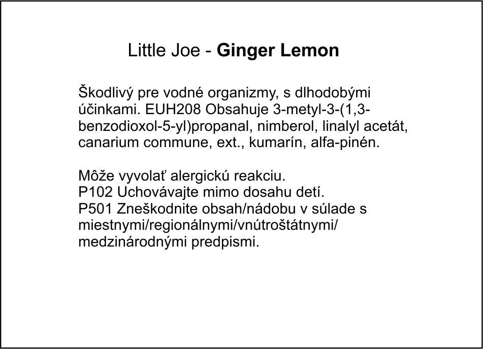 Little Joe 3D Metallic - Ginger Lemon – Obrázok 2