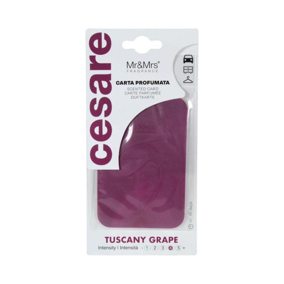 Mr & Mrs CESARE Scented Cards - Tuscany Grape
