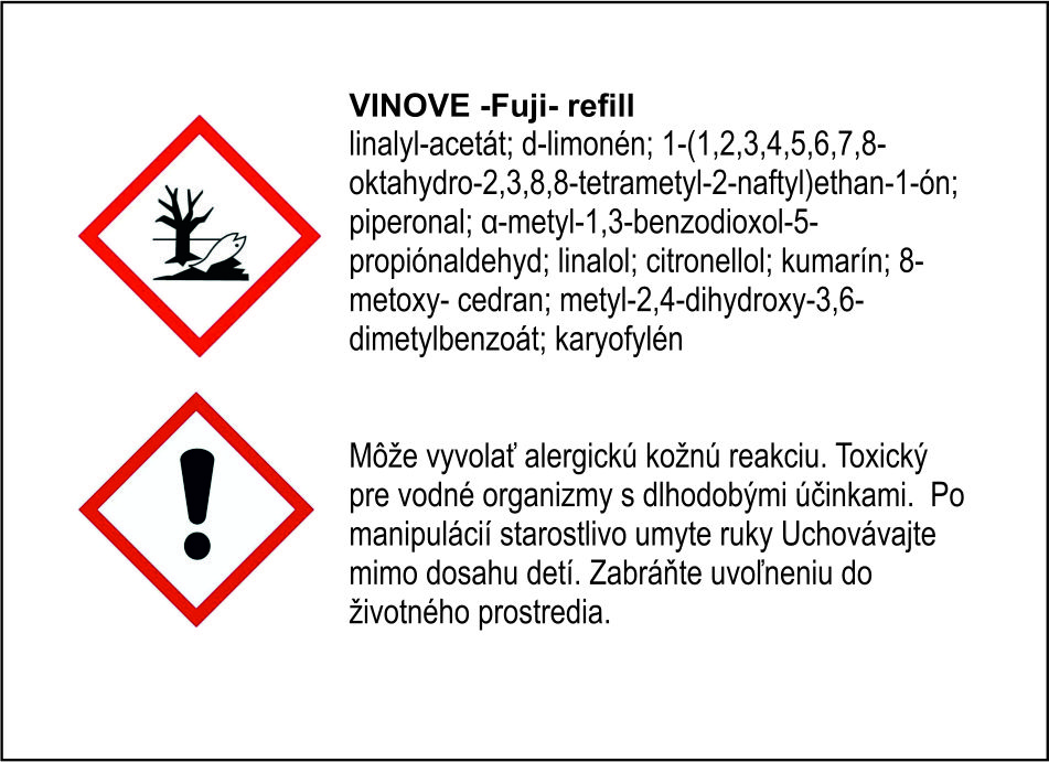Náplň do osviežovača vzduchu VINOVE – rodinná vôňa Fuji – Obrázok 2