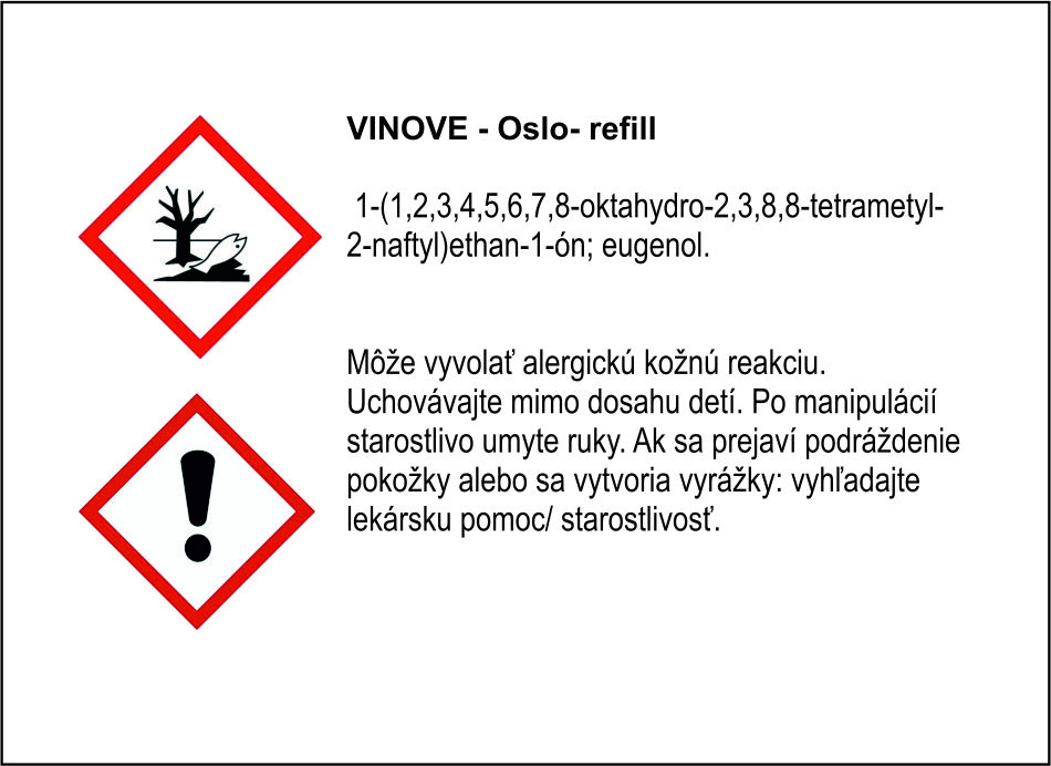 Náplň do osviežovača vzduchu VINOVE – vôňa Oslo v limitovanej edícii – Obrázok 2