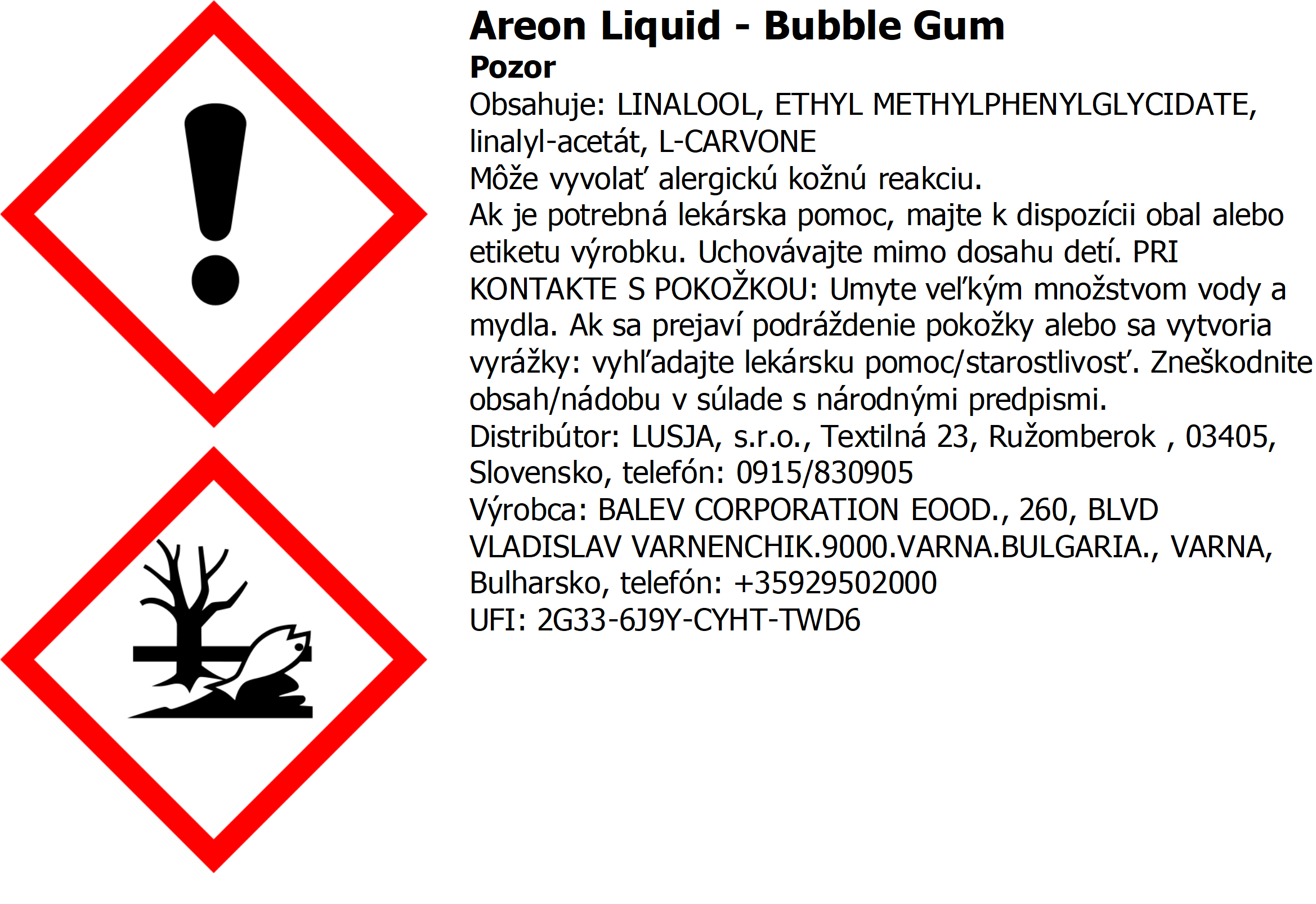 Osviežovač vzduchu Areon Mon Areon Liquid – vôňa Bubble Gum – Obrázok 4