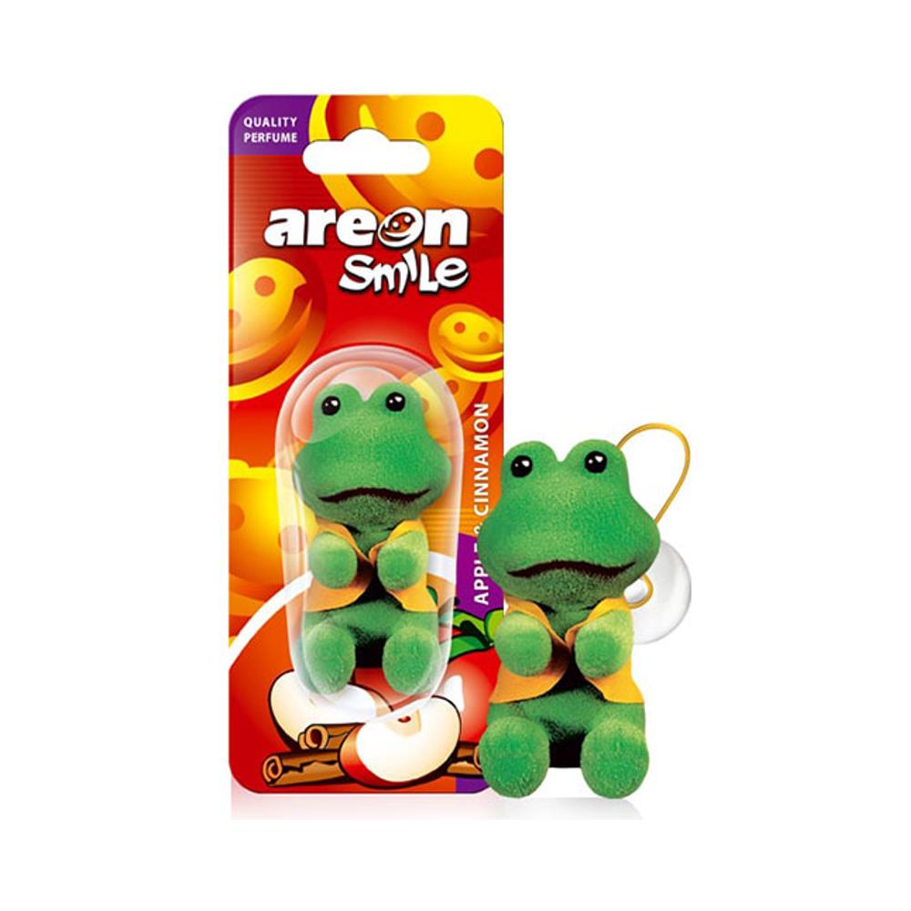 Osviežovač vzduchu Areon Smile Toy – vôňa Apple & Cinnamon, motív Žaba