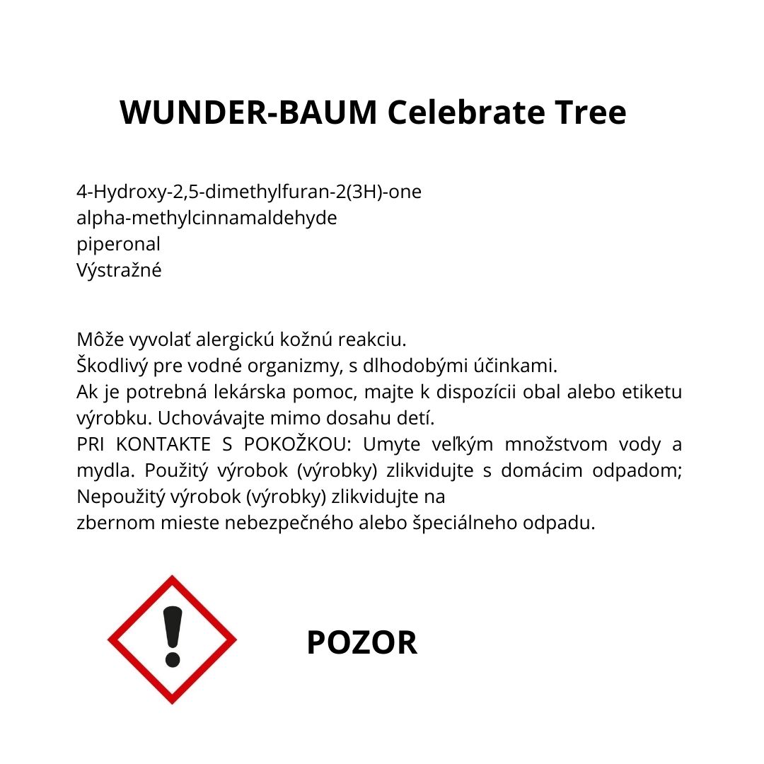Osviežovač vzduchu WunderBaum - vôňa Celebrate – Obrázok 4