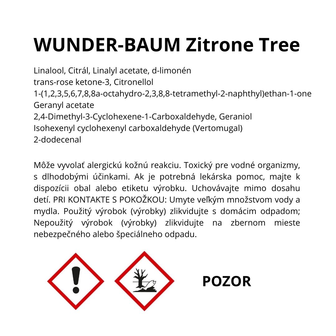 Osviežovač vzduchu WunderBaum – vôňa Lemon – Obrázok 4