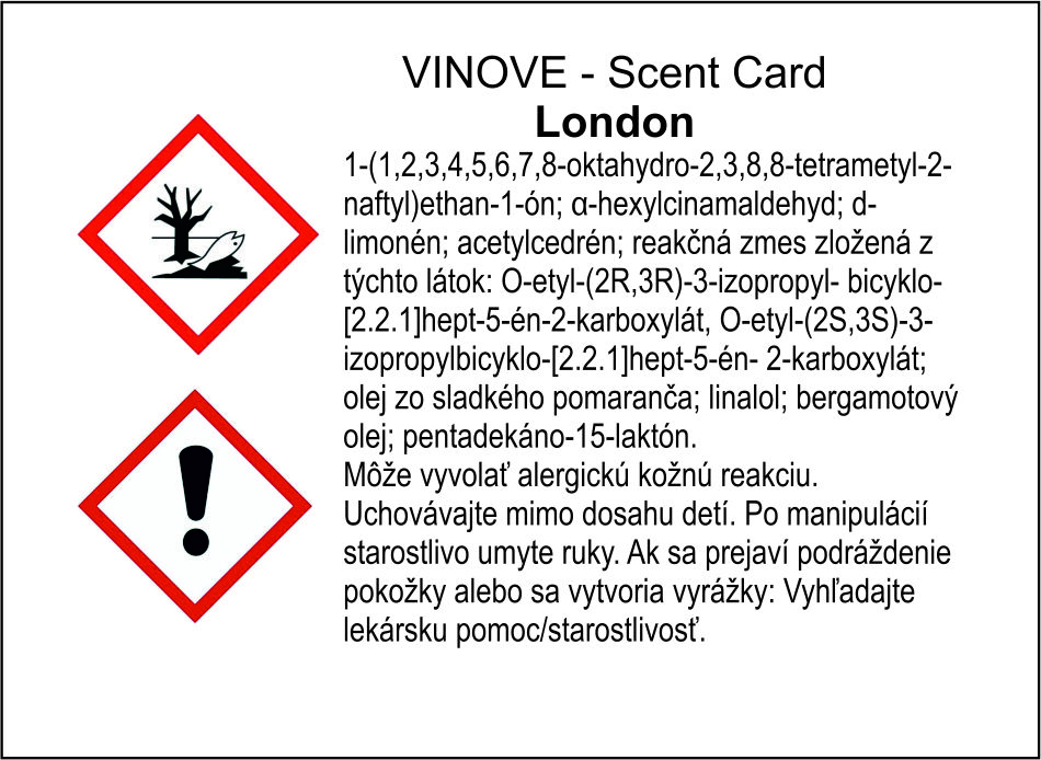 VINOVE scented card - LONDON – Obrázok 5