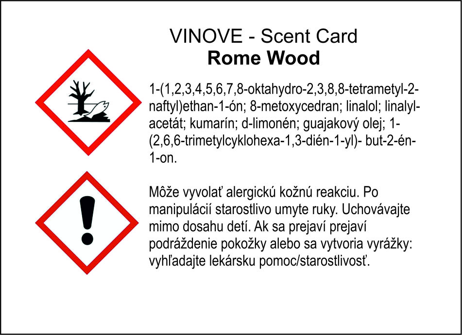 VINOVE scented card - ROME – Obrázok 4