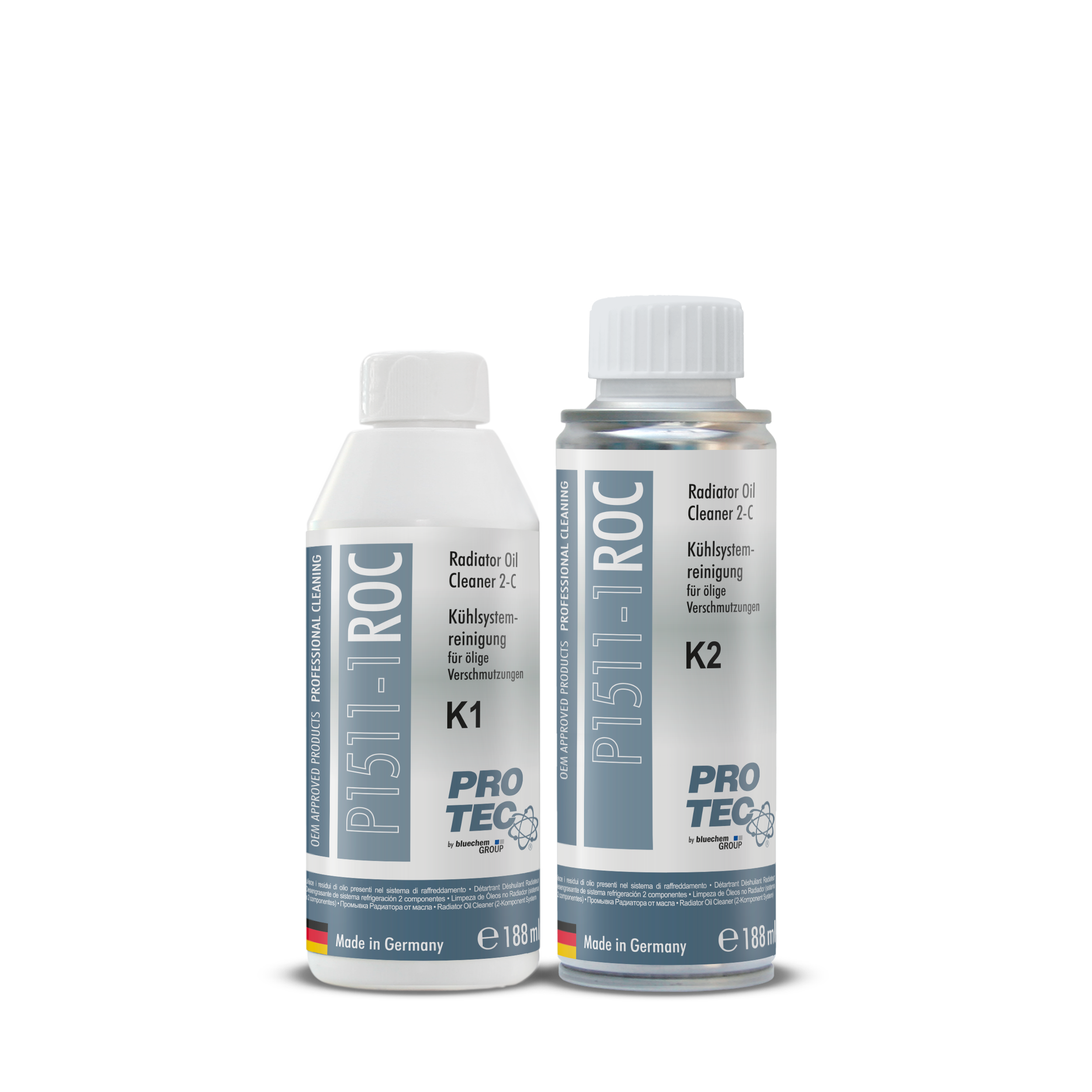 PRO-TEC RADIATOR OIL CLEANER K1 + K2 188ml+188ml