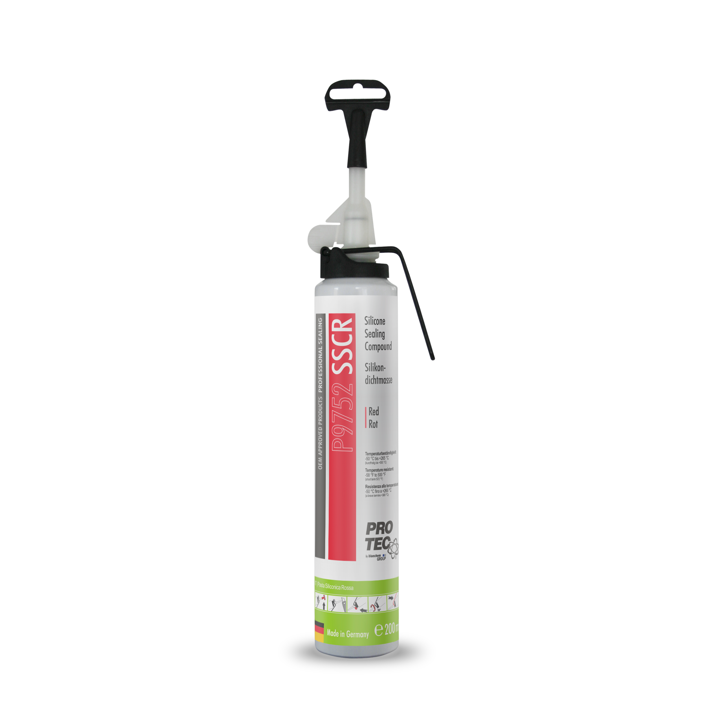 PRO-TEC SILICONE SEALING COMPOUND RED 200ml