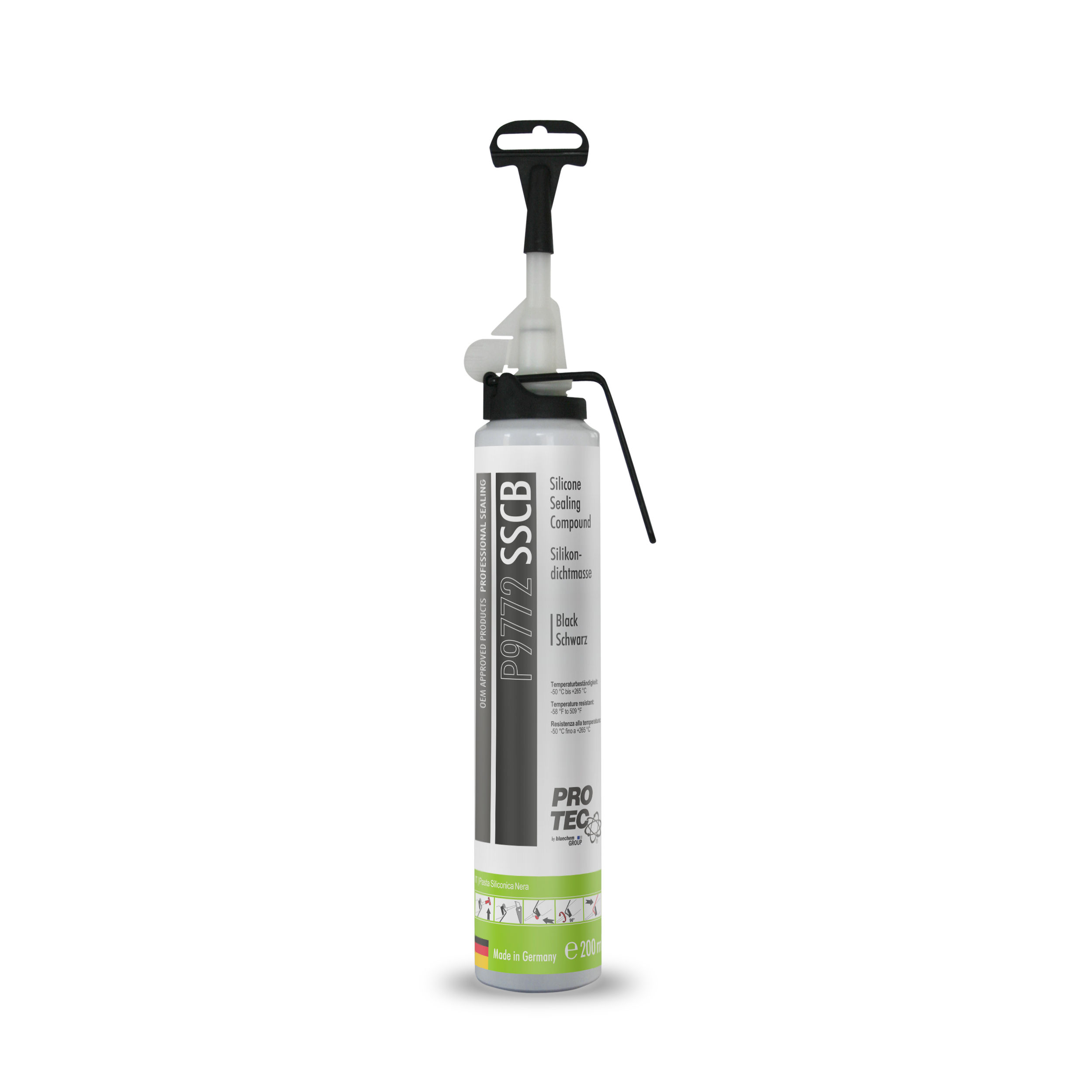 PRO-TEC SILICONE SEALING COMPOUND BLACK 200ml