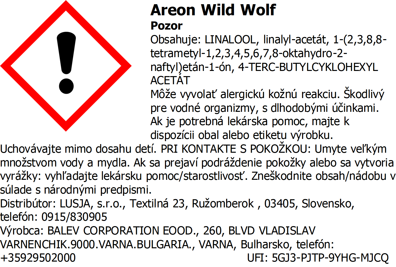 Areon Wild - Wolf – Obrázok 2