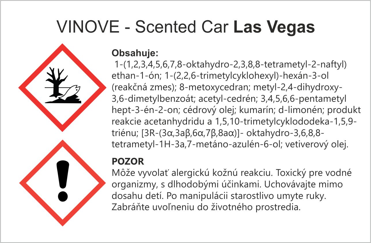 VINOVE scented card - LAS VEGAS – Obrázok 2
